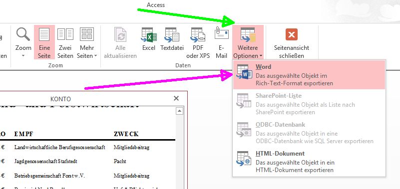 Export Rich Form