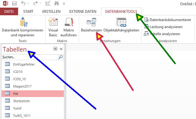 Access: Relationen
