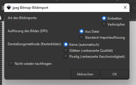 JPG importieren