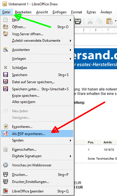 PDF-Export