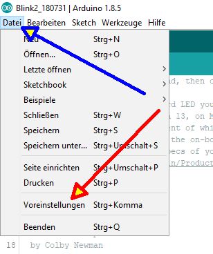 Voreinstellungen