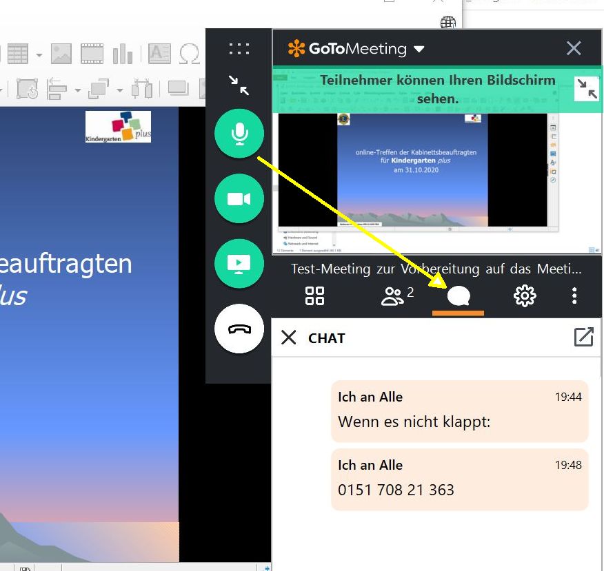 Chat anzeigen