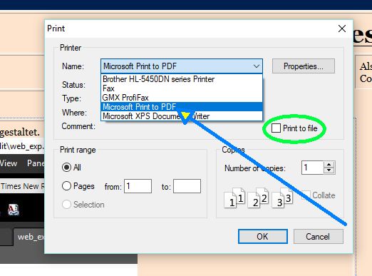 HTML zu PDF