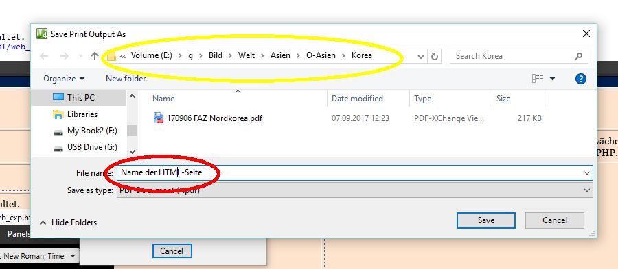 HTML zu PDF