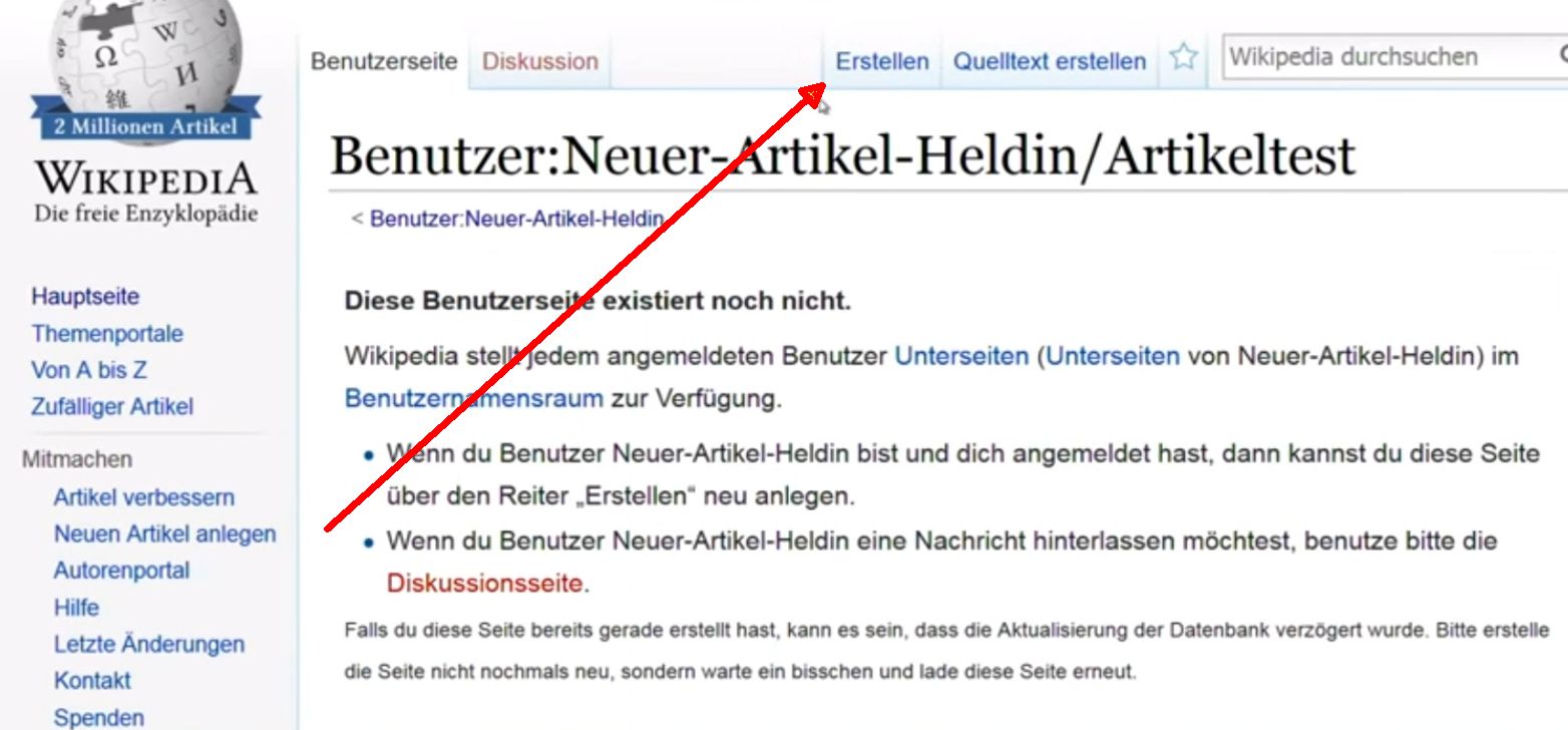 neuer Artikel im Namensraum