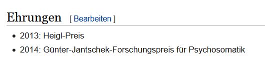 Ehrungen