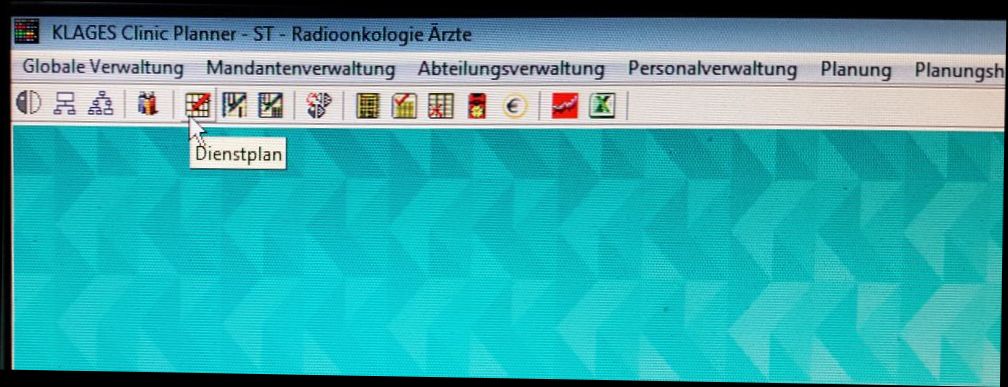 Aufruf Dienstplan