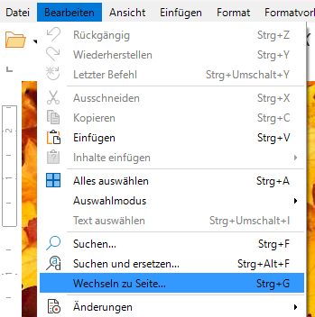 Seite wählen