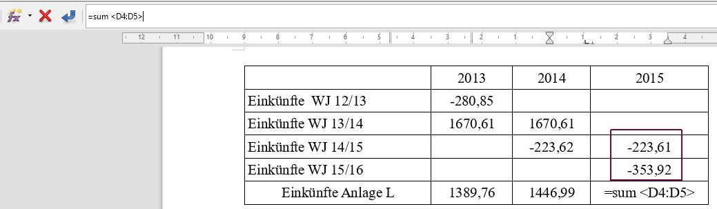 Formel einfgen