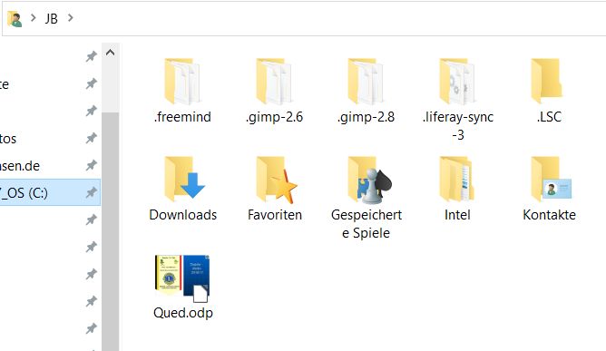 persönliches Verzeichnis
