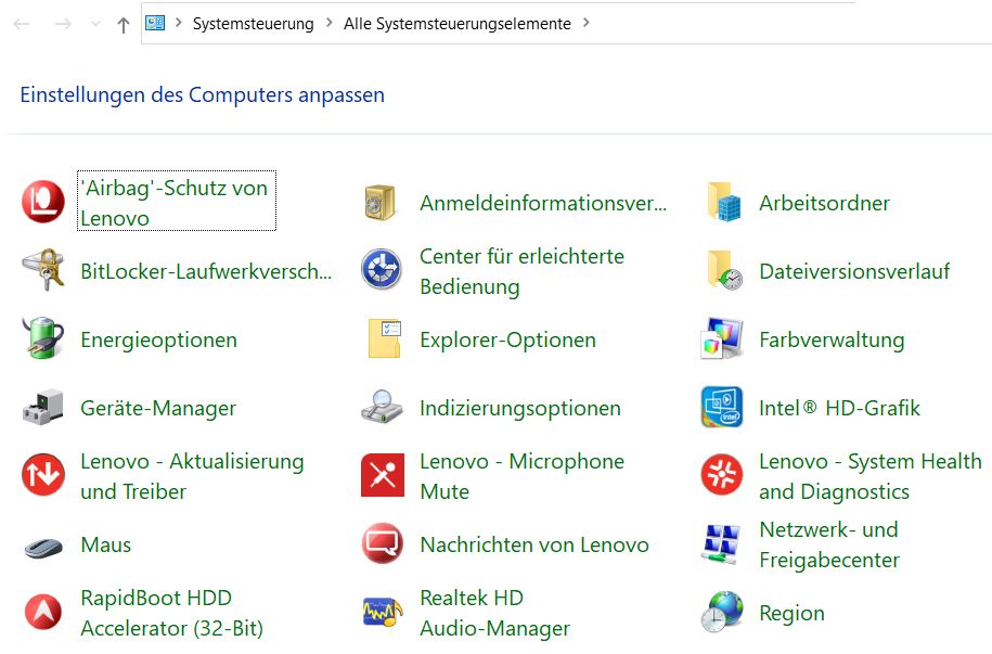 Systemsteuerung