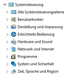 alle Steuerungselemente