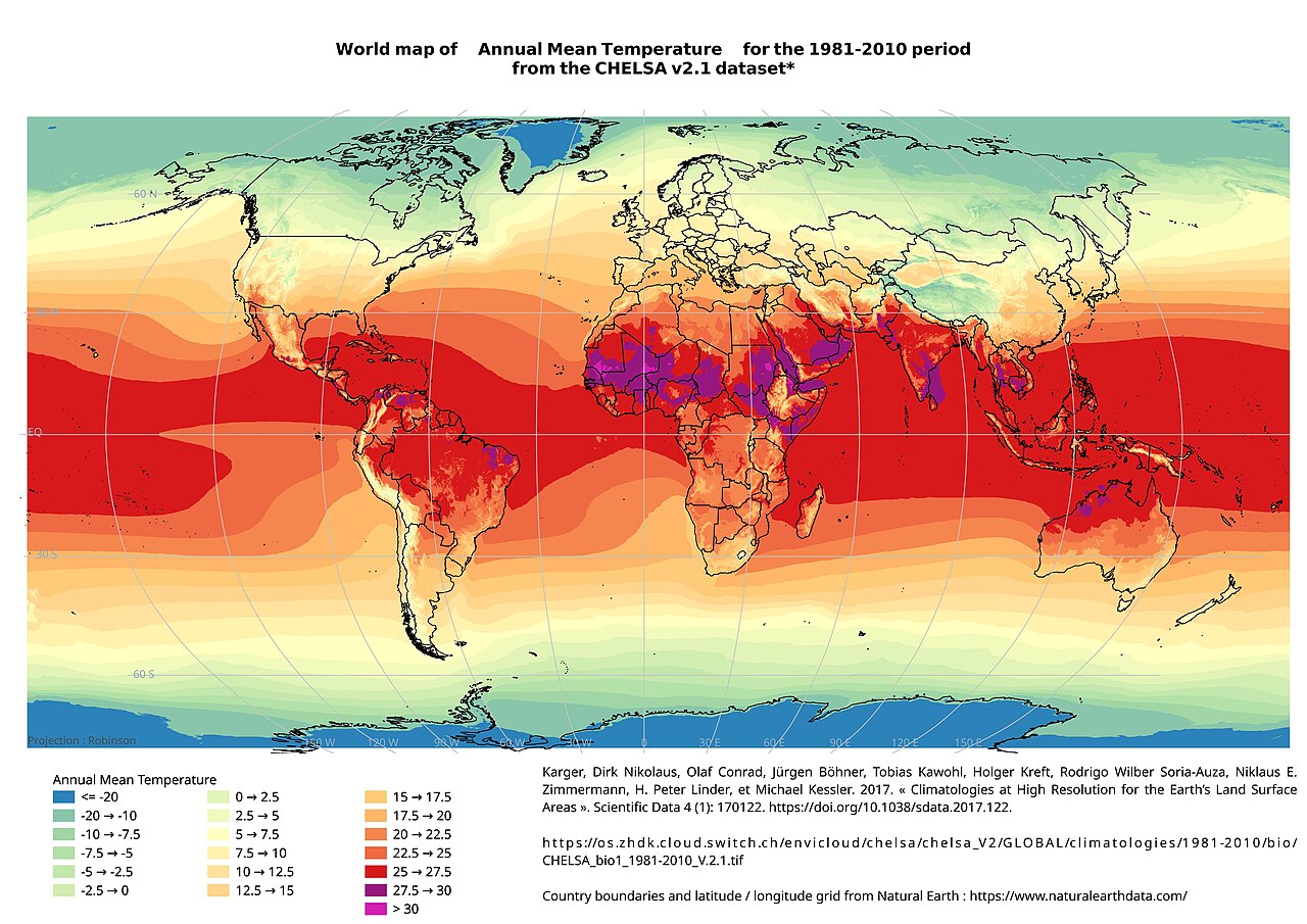 mittlere Temperatur