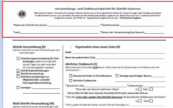 Abrechnung Kopf