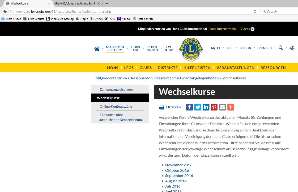 Wechselkurse