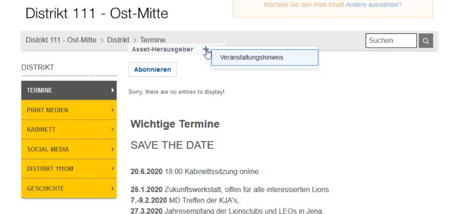 Assit hinzufügen